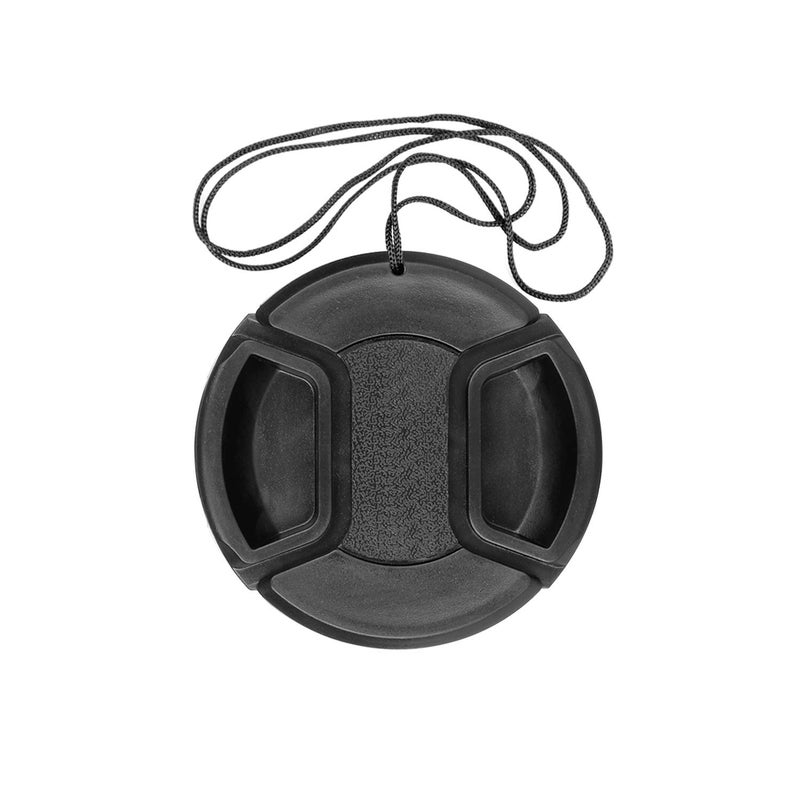 ChromLives Camera 52mm Lens Cap Center Pinch with Lens Cap Leash Hole Bundle Compatible with DSLR Cameras Nikon Sony Canon & Other DSLR Cameras UV Lens (52mm) - Image 1